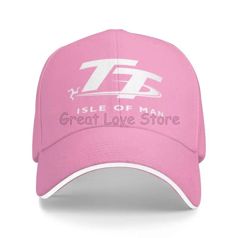 Isle of Man TT Races Motorcycle Print Baseball Cap