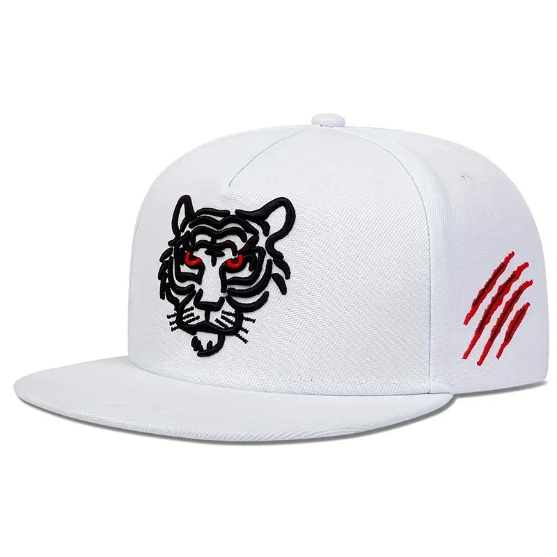Unisex Tiger Embroidery Hip-hop Hats Baseball Caps Snapback Caps