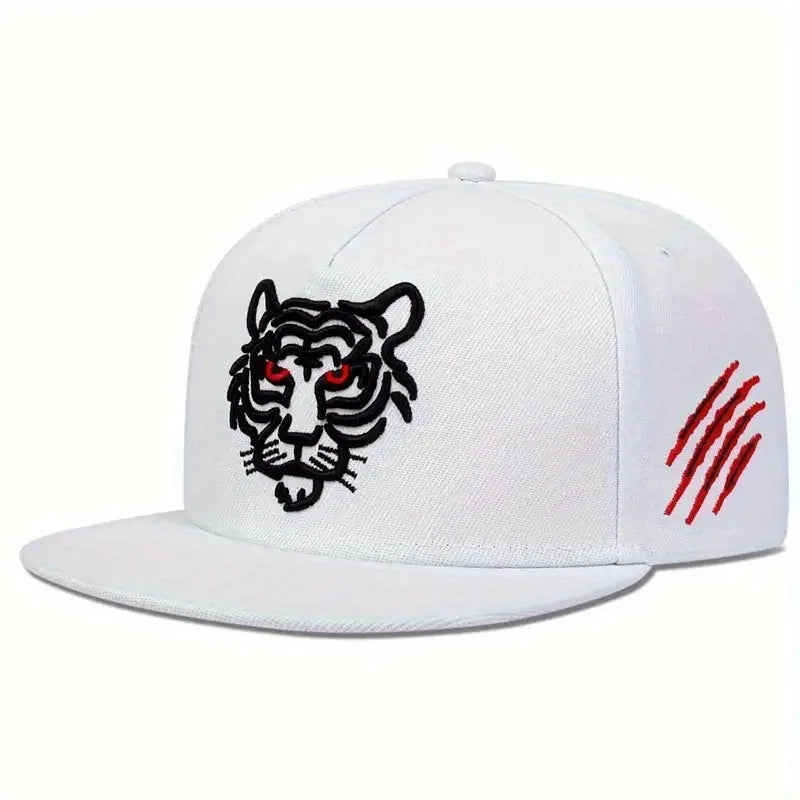 New Cotton Black Tiger Embroidery Baseball Cap