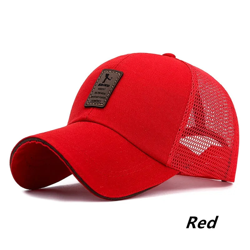 Women Men Summer Breathable Net Mesh Golf Baseball Cap
