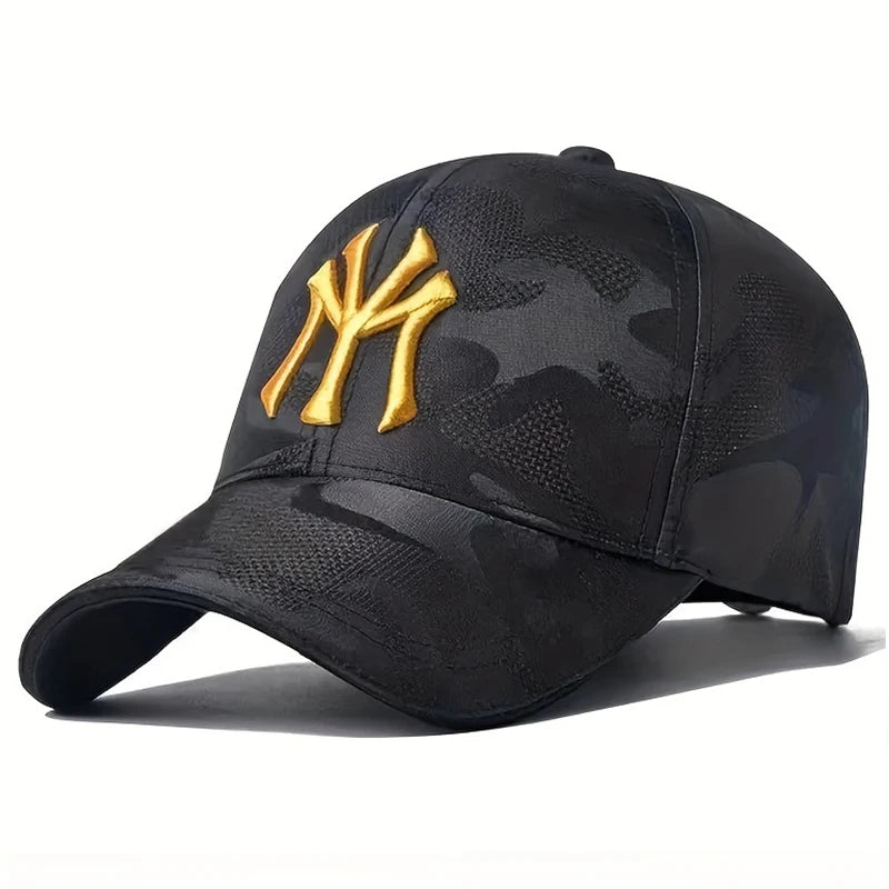 Unisex Letter Embroidery Camouflage Baseball Caps