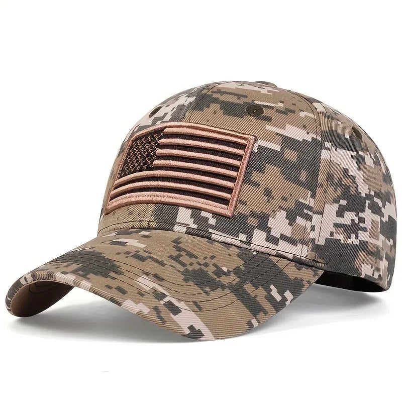 Unisex US Flag Embroidery Baseball Caps Spring Autumn Outdoor