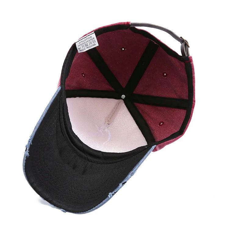 American Washed Cotton Baseball Caps Spring