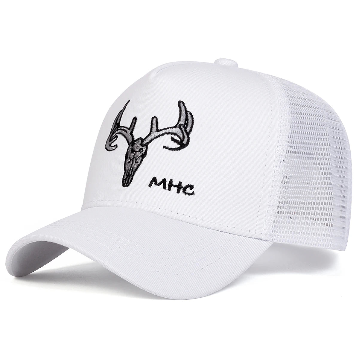 Unisex Antler Embroidery Baseball Net Caps