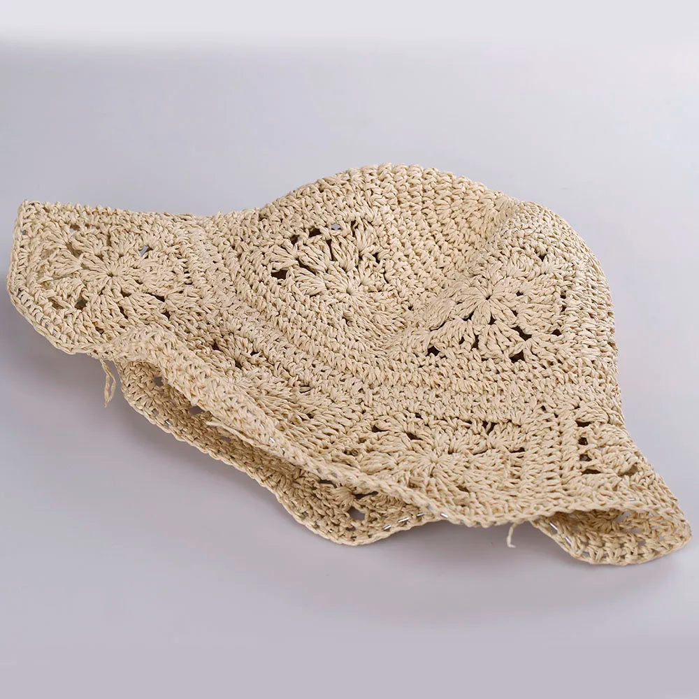 Womens Straw Hats Crochet Hat