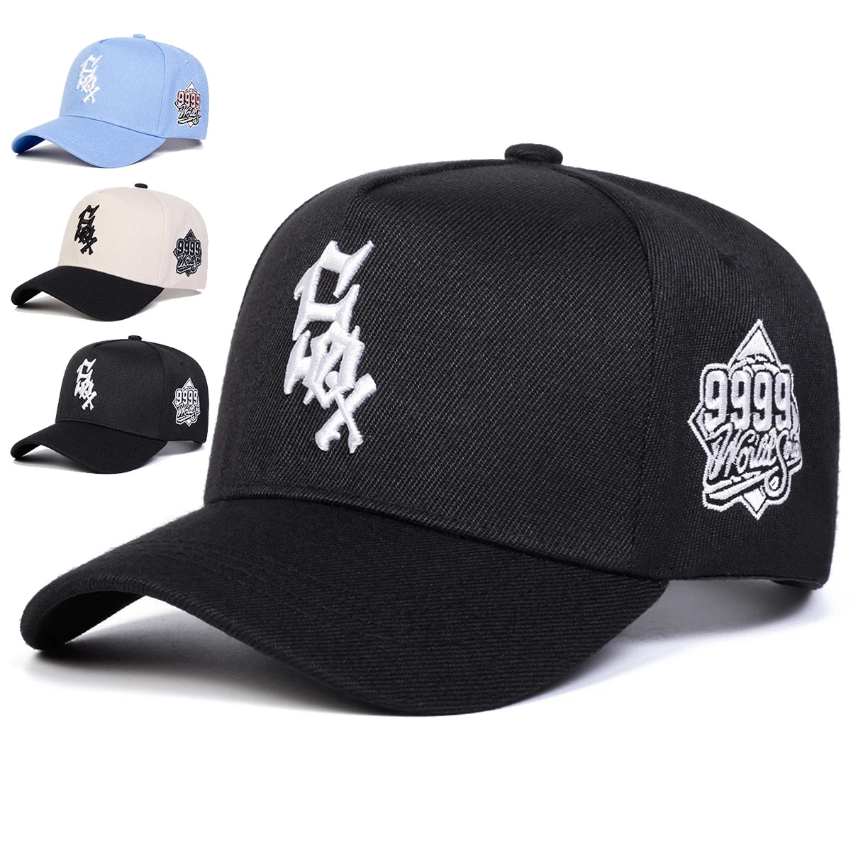 Unisex SOX 9999Letter Embroidery Baseball Caps