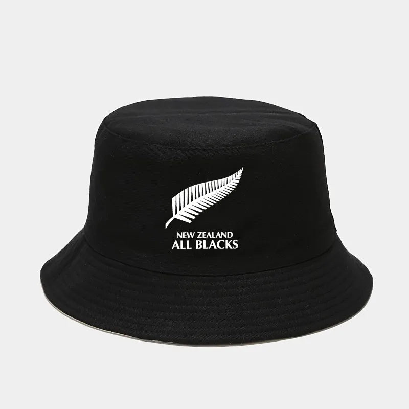 All Blacks Printed Bucket Hat Breathable Sun Hat