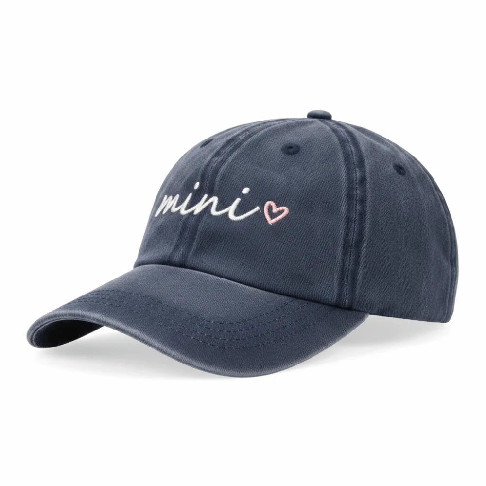 Washed Cotton Dad Mama Mini Love Caps Baseball Cap