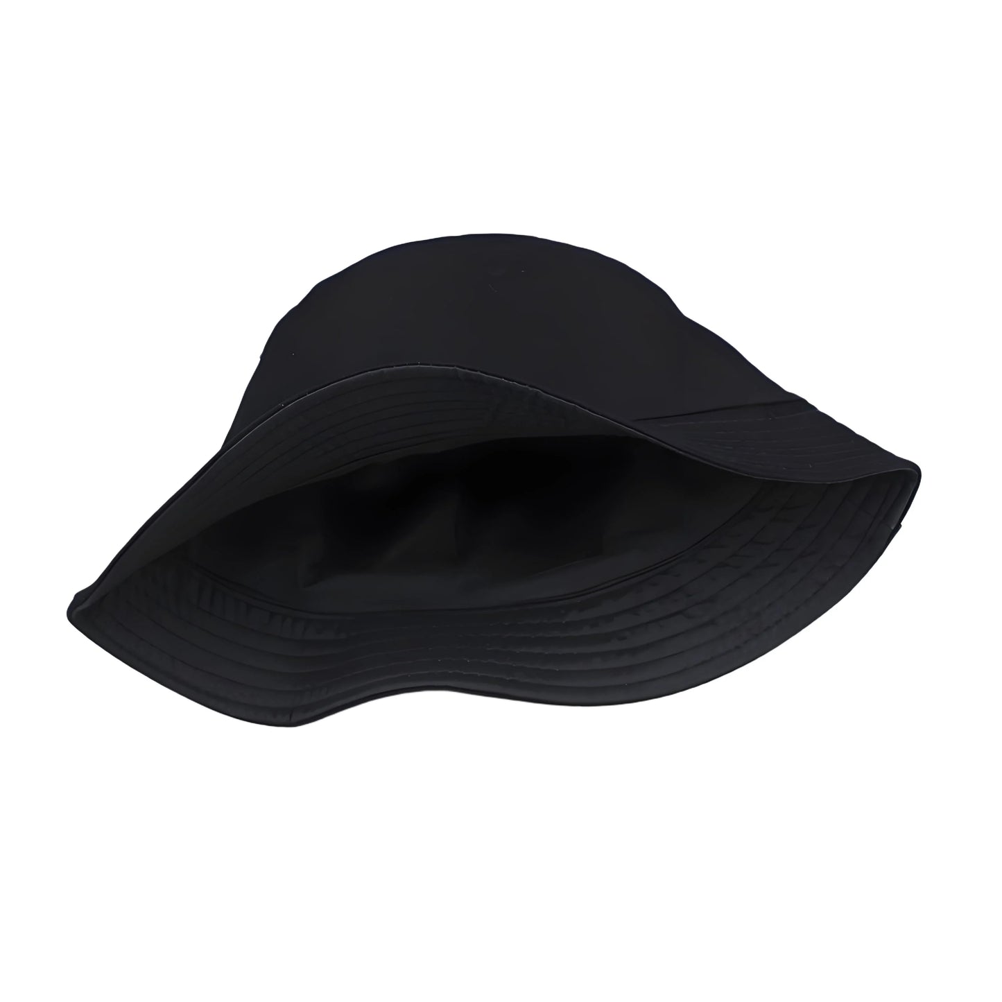 Black Bucket Hat With Sun Embroidered Summer Fisherman Cap For Men Women