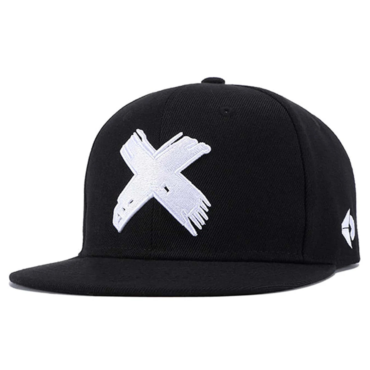 Unisex X Letter Embroidery Hip-hop Hats Snapback Caps