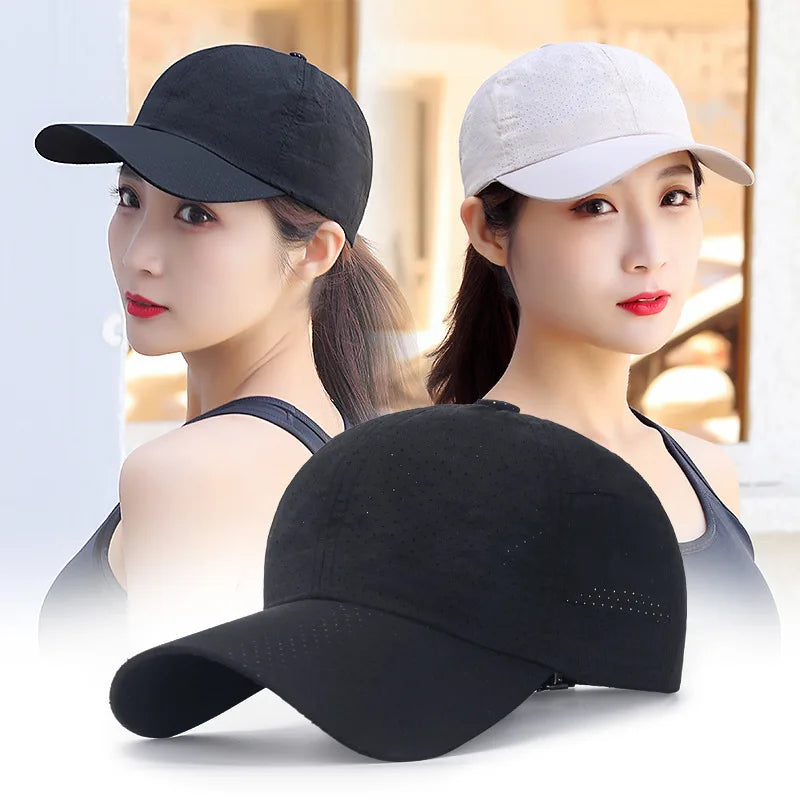 Wholesale Men Women Summer Baseball Cap Quick Drying Hats Unisex