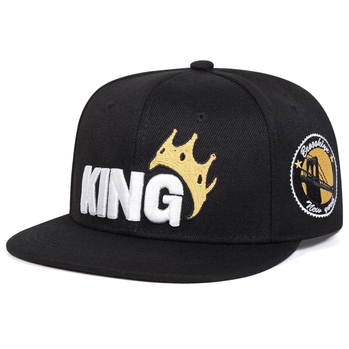 Unisex KING Crown Embroidery Hip-hop Hats