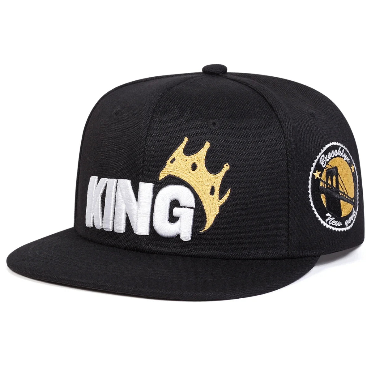 Unisex KING Crown Embroidery Hip-hop Hats Baseball Caps Snapback Caps
