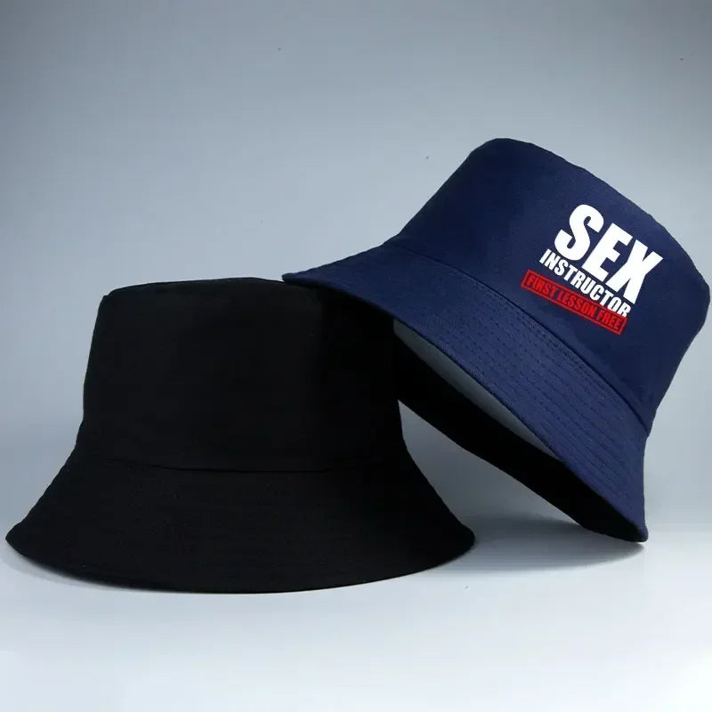 Unisex Summer Reversible Cotton Bucket Hat Man Woman