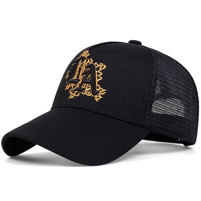 Unisex Letter Embroidery Baseball Net Caps