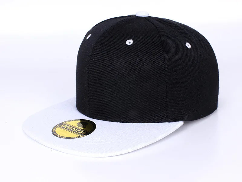 Unisex Flat Brim Snapback Hat For Men Women