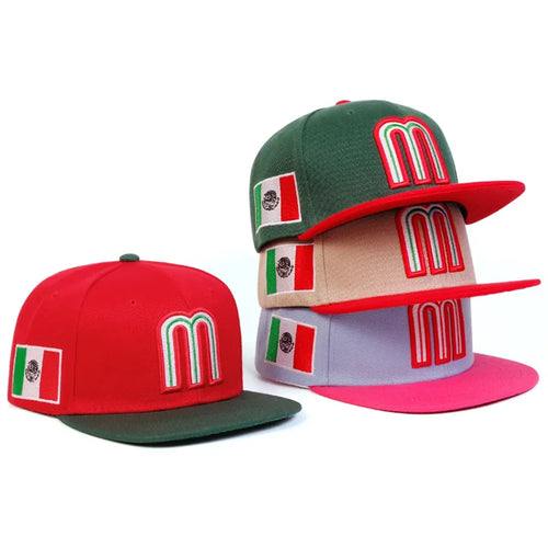 Unisex Simple Letter M Embroidery Hip-hop Hats Snapback Caps Baseball Caps