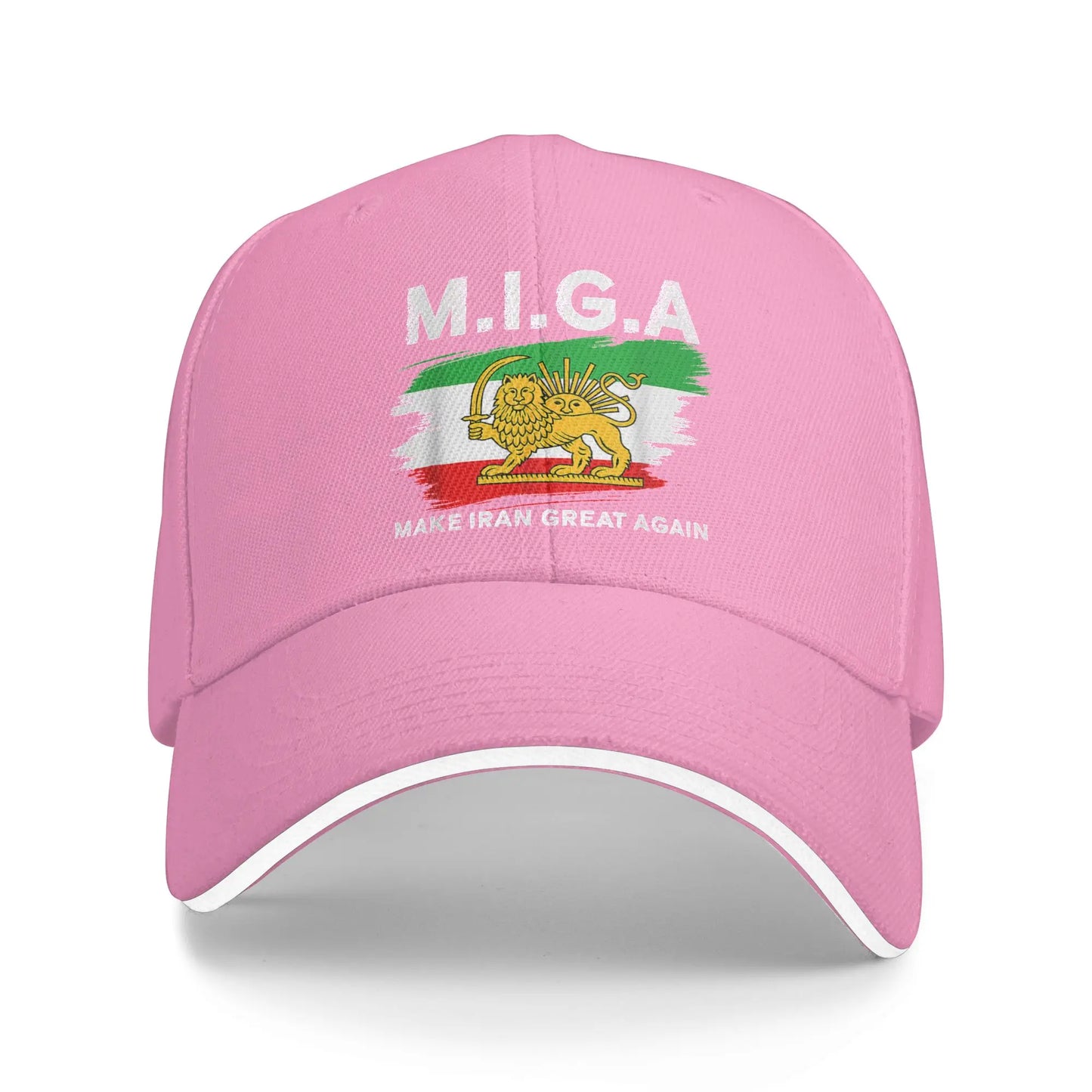 Make Iran Great Again Emblem Of Iran MIGA Baseball Cap