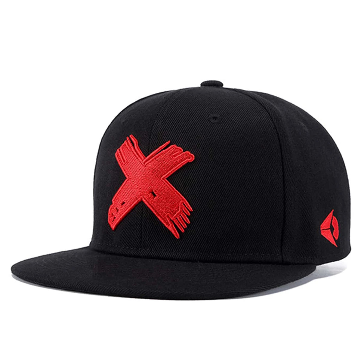 Unisex X Letter Embroidery Hip-hop Hats Snapback Caps