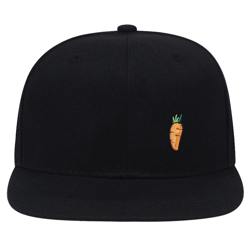 Cartoon Carrot Embroidery Golf Hat Snapback Hats For Men Women