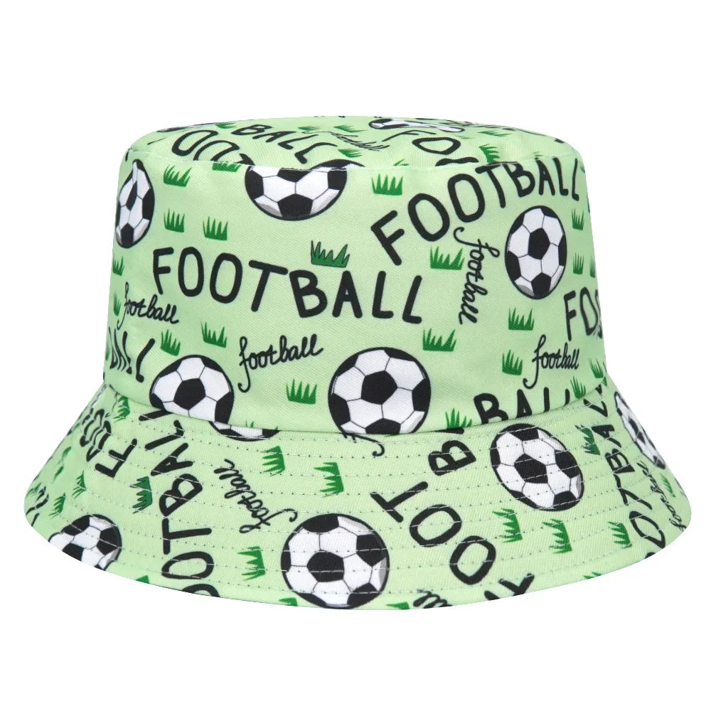 World Cup Football Printed Bucket Hat For Men Women