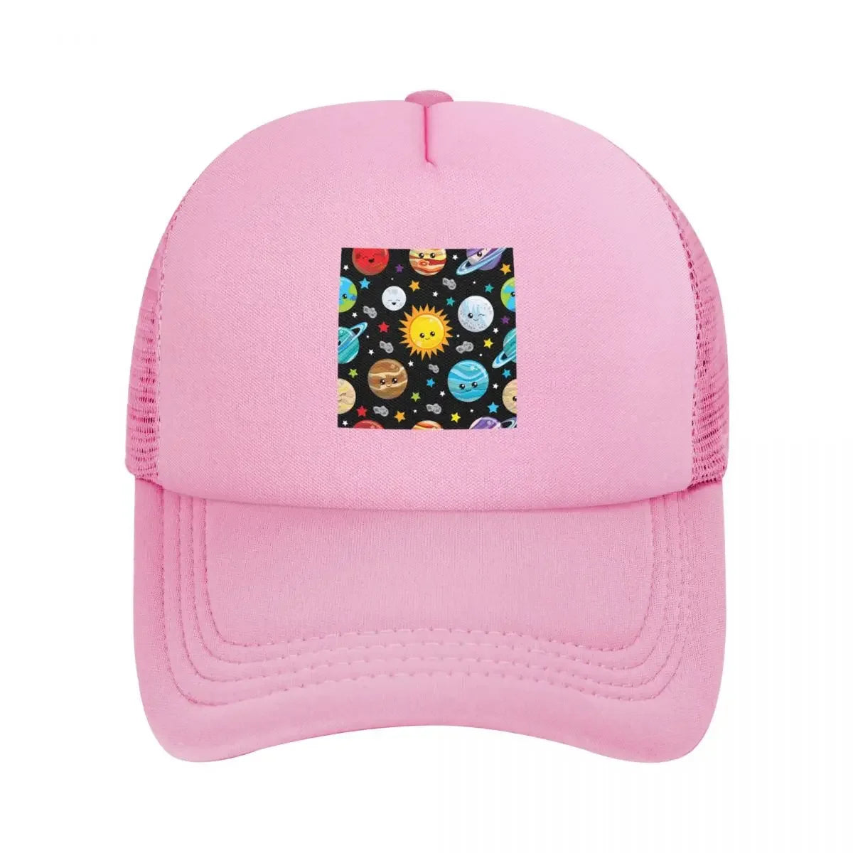 Kawaii Planets Cute Solar System Mesh Baseball Caps