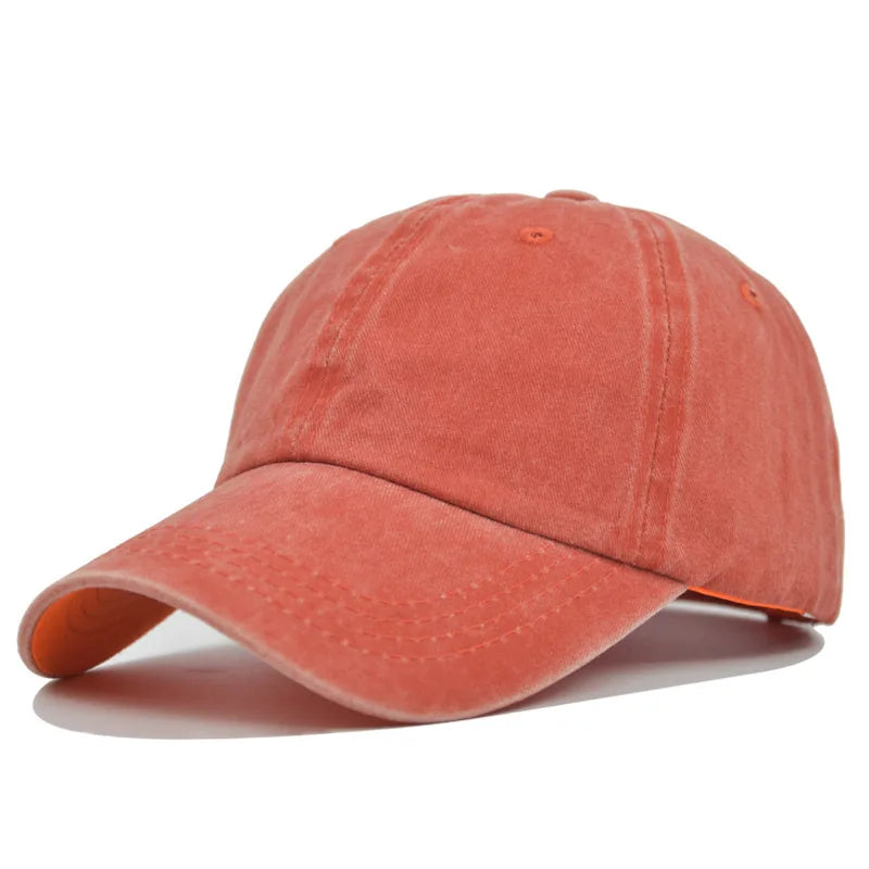 Vintage Washed Distressed Plain Baseball Cap