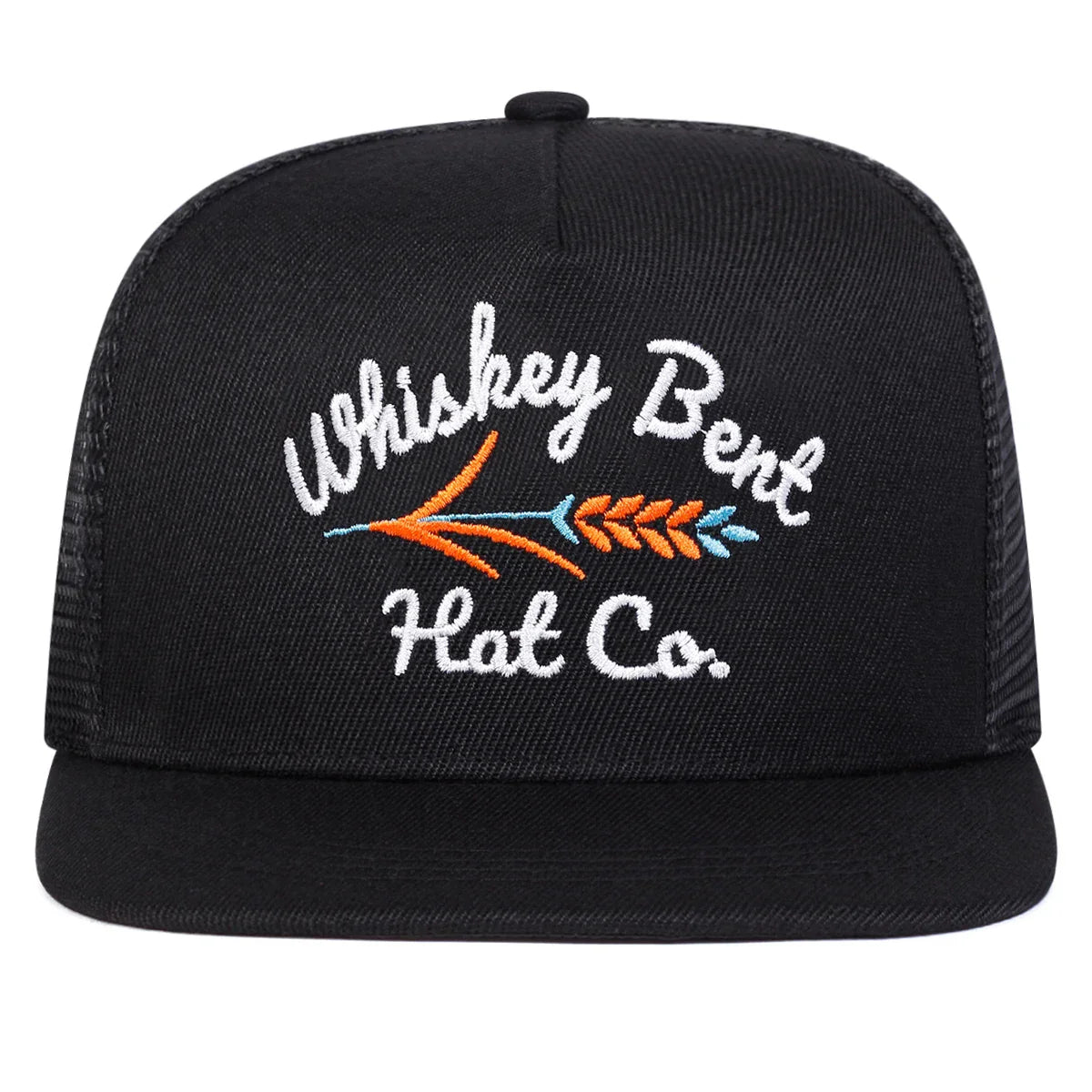 Unisex WHISKEY BENT Letter Embroidery Hip-hop Net Hats