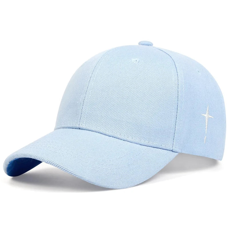 Unisex Simple Cross Embroidery Baseball Caps