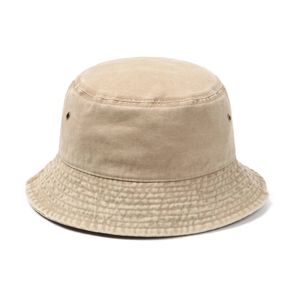 Fashion Denim Washed Bucket Hat Retro Foldable Fisherman Cap For Women Men