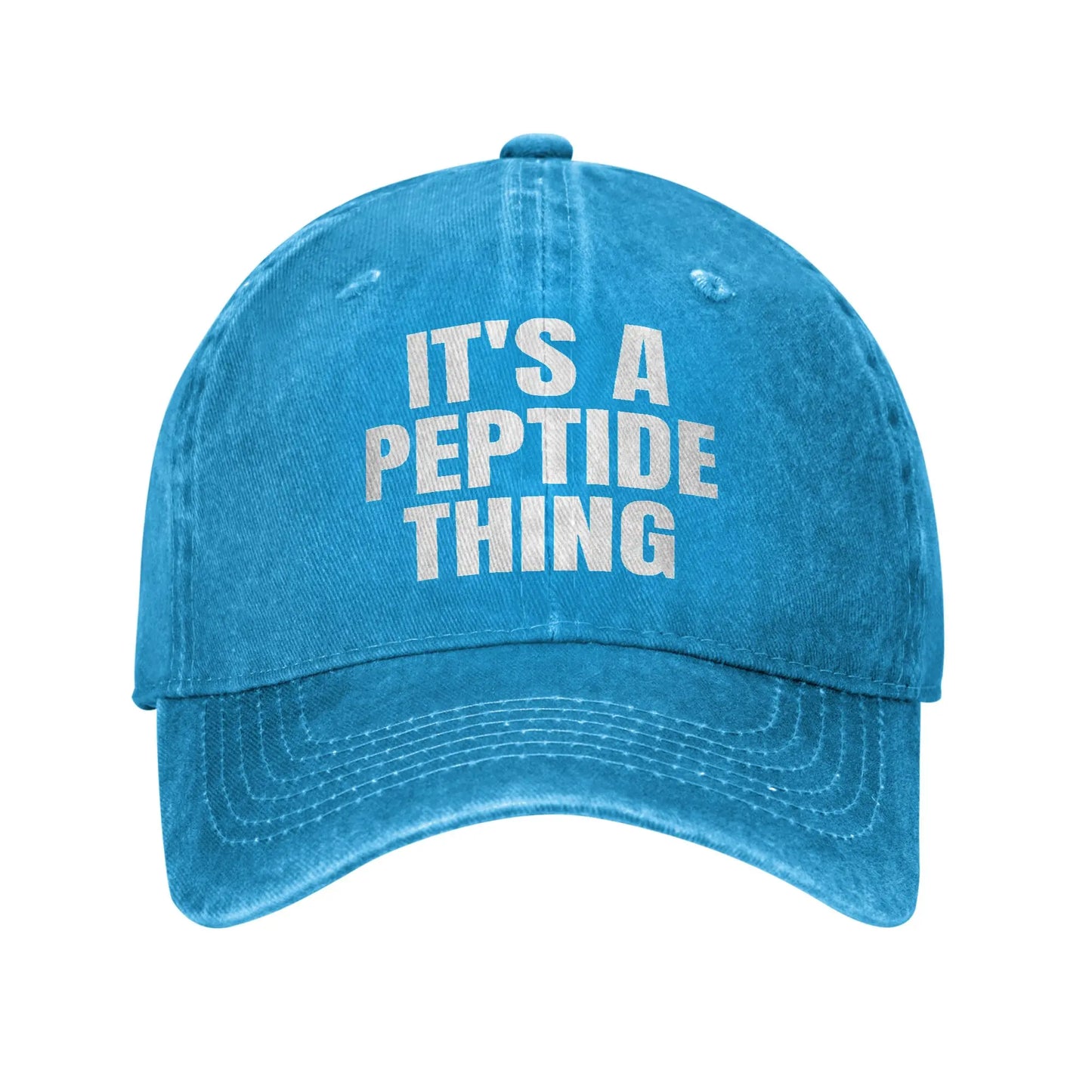 It's a Peptide Thing Funny Biohacking Longevity Casual Baseball Cap