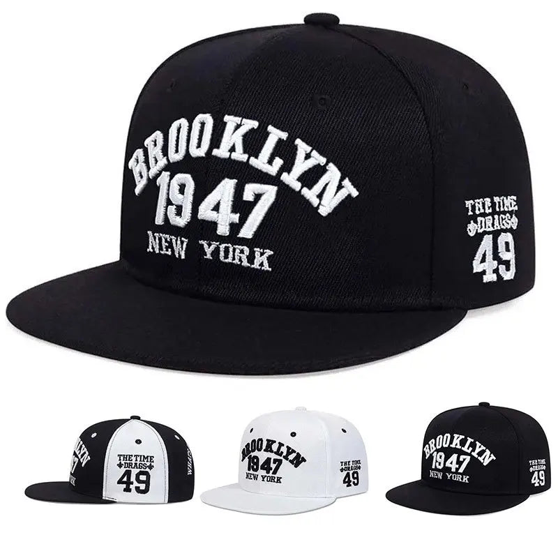 1PC 1947 Embroidery Snapback Hat High Quality Baseball Cap