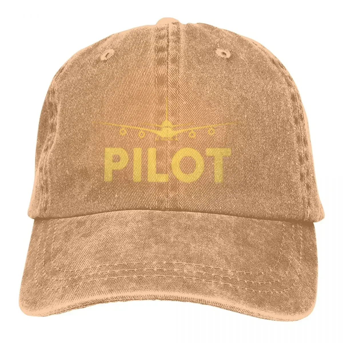 Washed Men's Baseball Cap Born To Fly Pilot