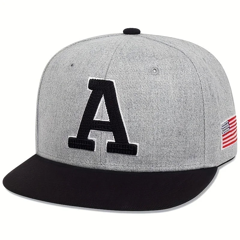 Unisex A Letter Embroidery Hip-hop Hats