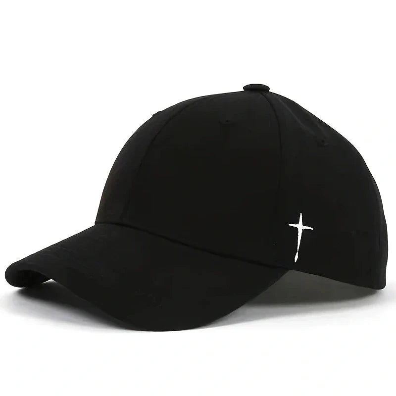 Unisex Simple Cross Embroidery Baseball Caps