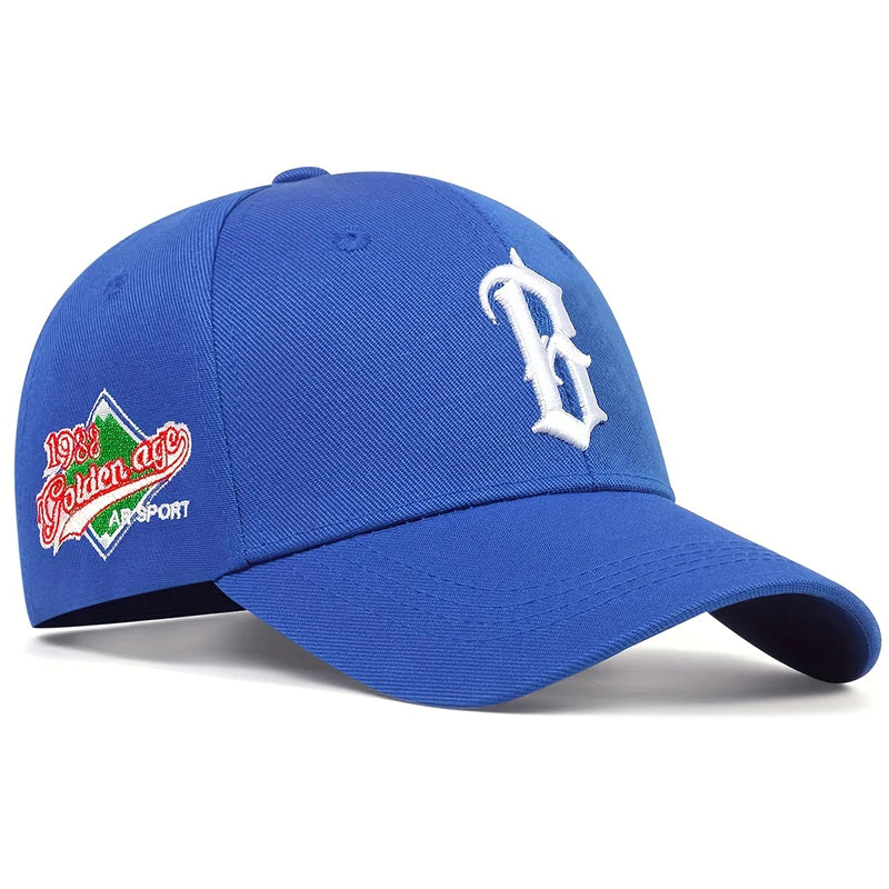 Unisex Letter B Side 1988 Embroidery Baseball Cap