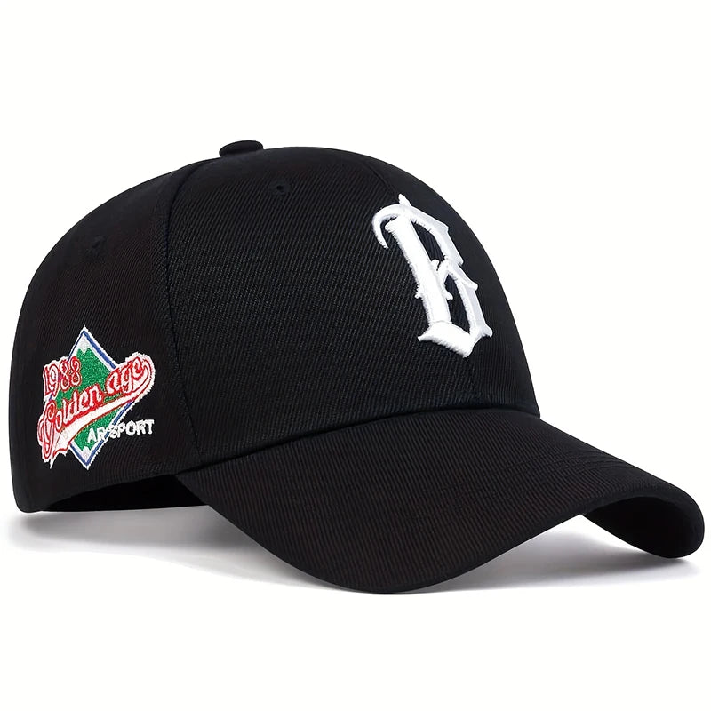 Unisex Letter B Side 1988 Embroidery Baseball Cap