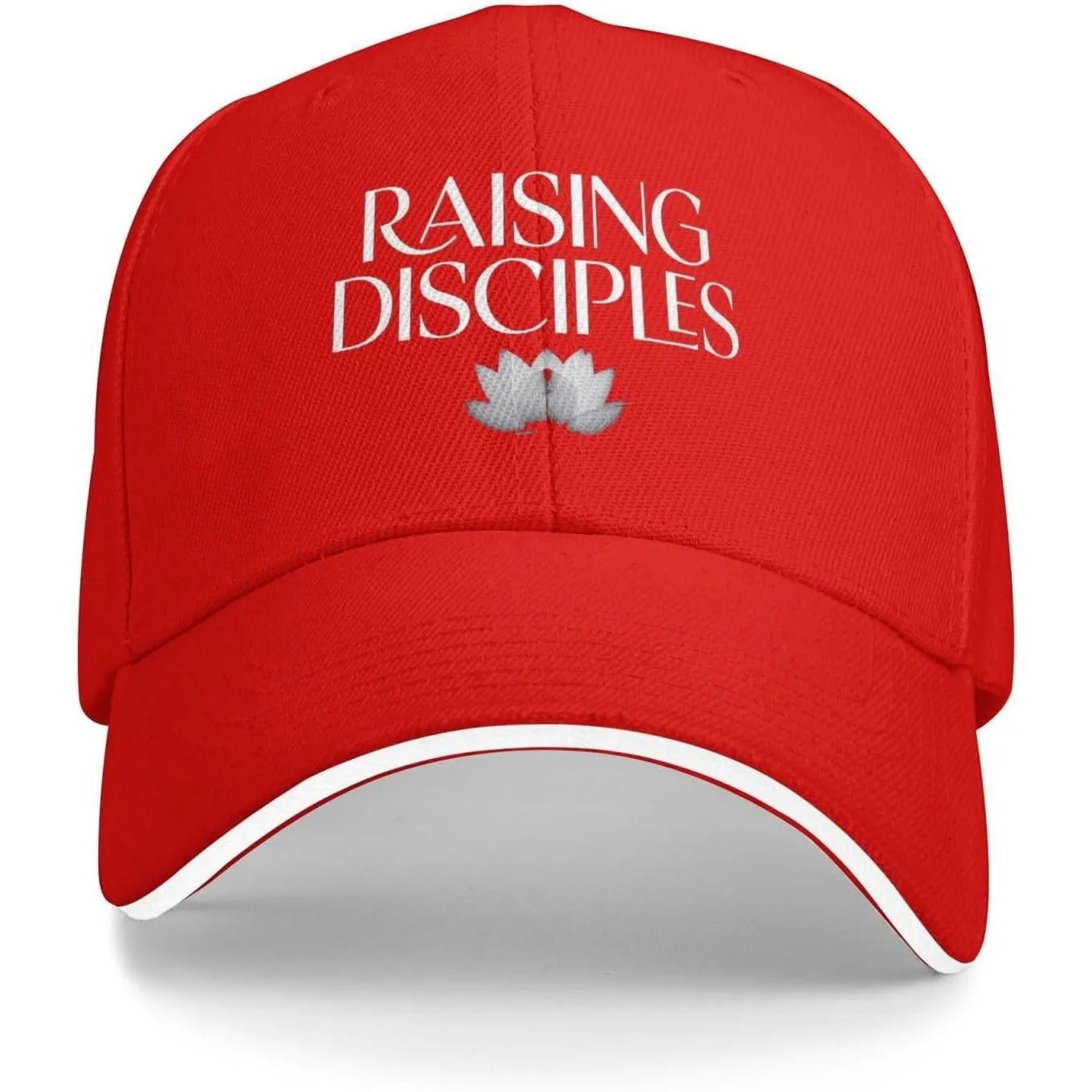 Raising Disciples Lotus Baseball Cap Polyester Casual Unisex Adjustable Sports Hat