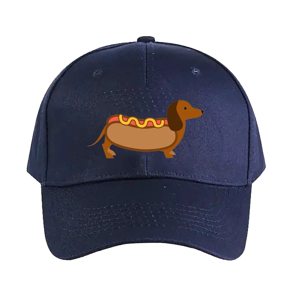 Hotdog Wiener Dog Baseball Cap
