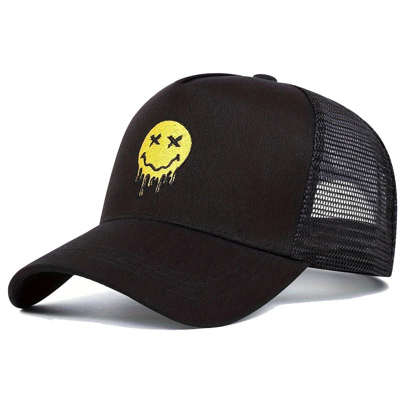 Unisex XX Smiling Face Print Baseball Net Caps