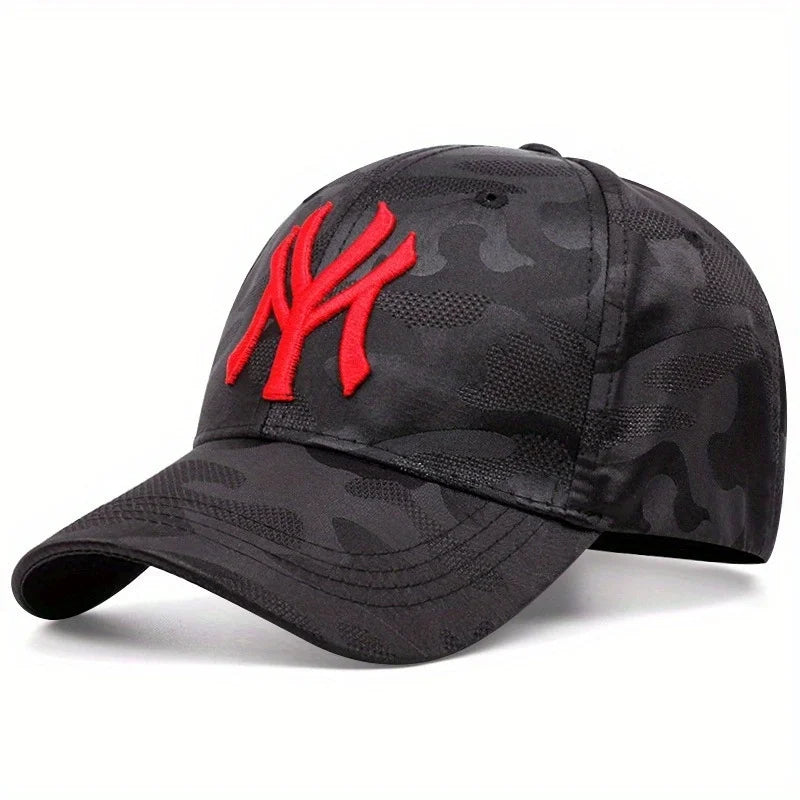 Fashion Letter Embroidery Camouflage Baseball Hats