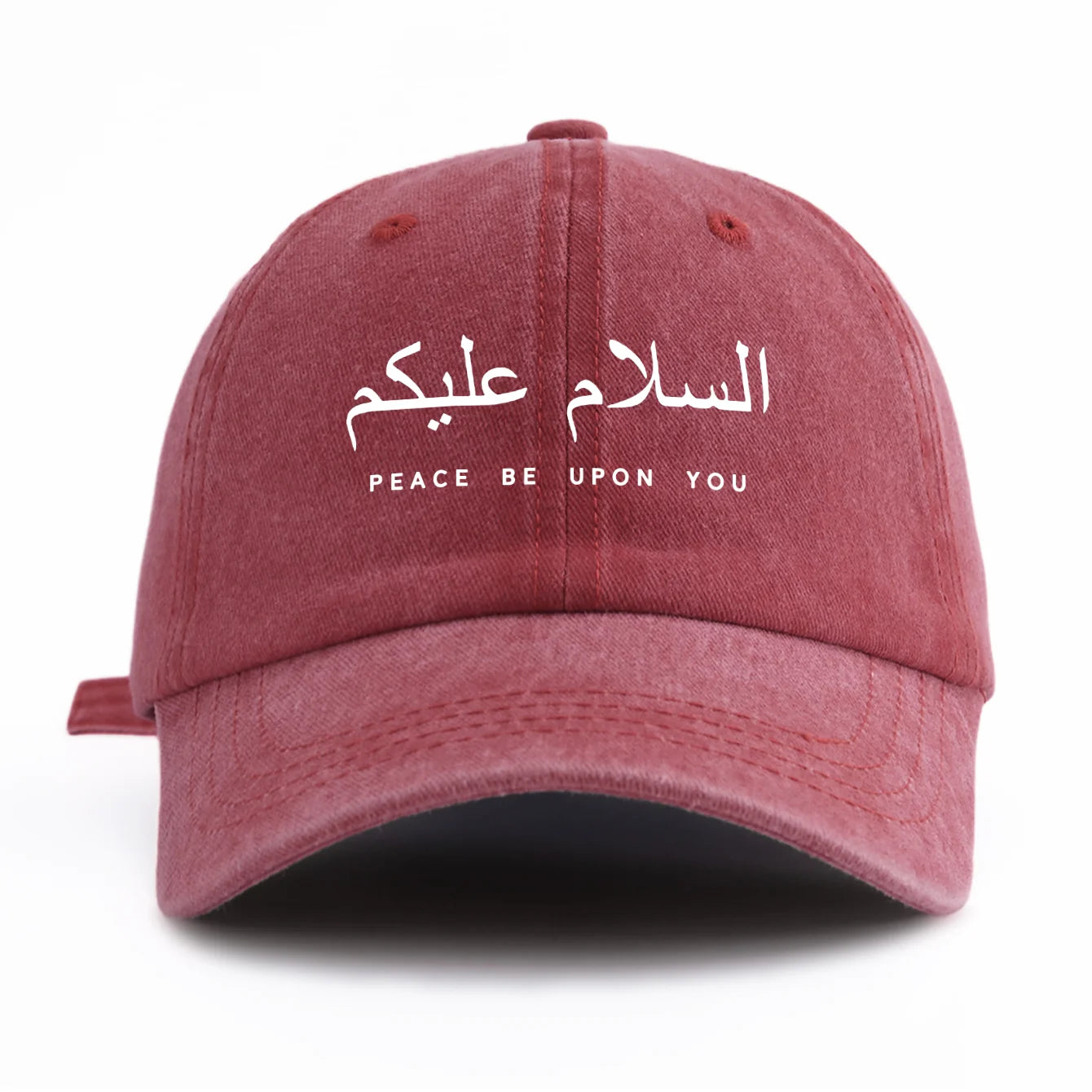 Peace be upon you Print Washed Baseball Cap For Adults