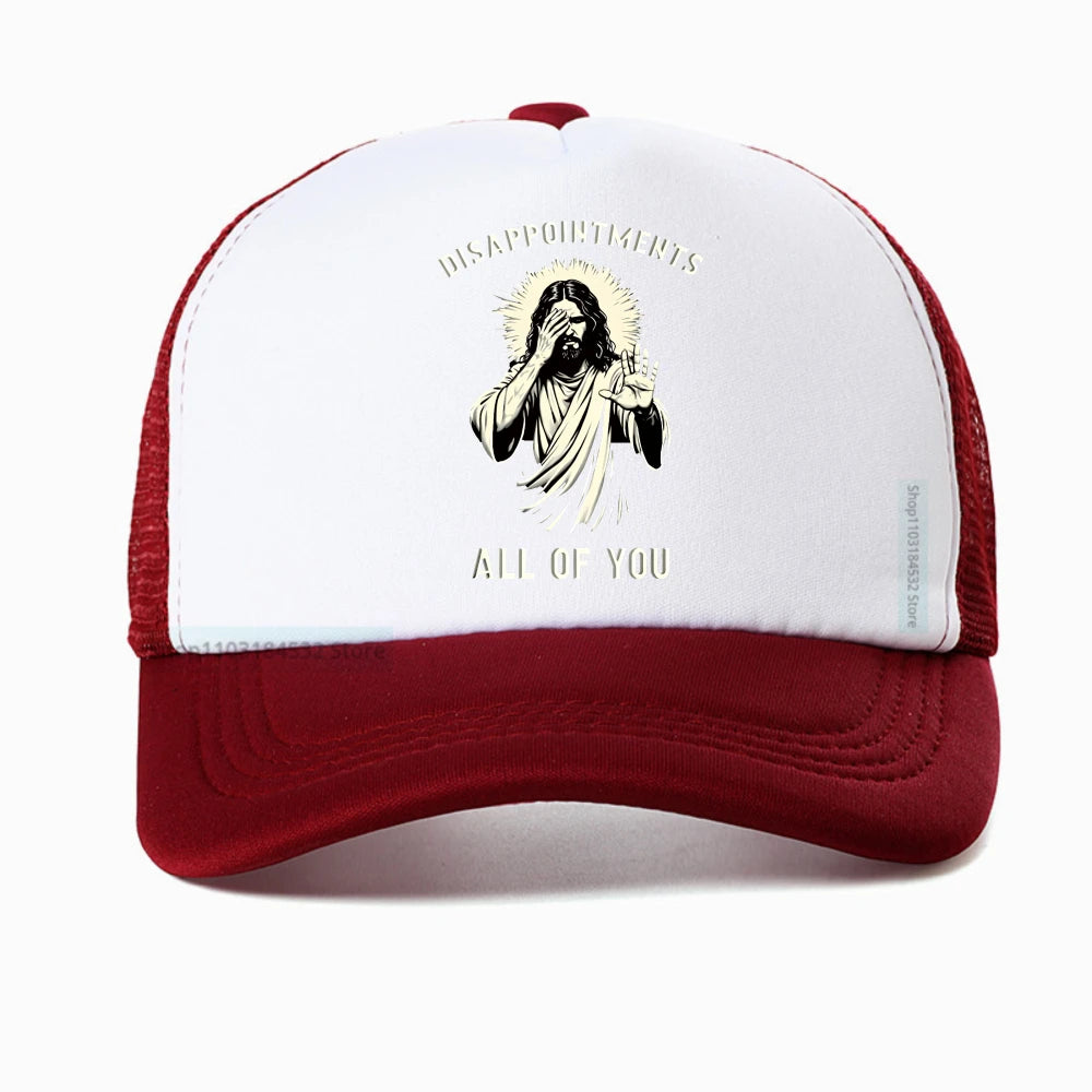 Disappointments All of You Funny Jesus Christian Faith Meme Baseball Cap