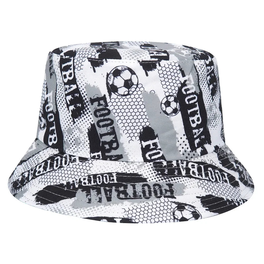 World Cup Football Printed Bucket Hat For Men Women