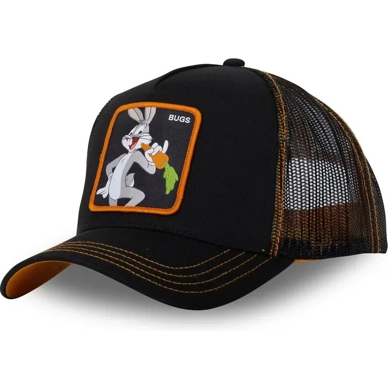 2New High Quality Brand Anime Cartoon Snapback Cotton Baseball Cap Men Women