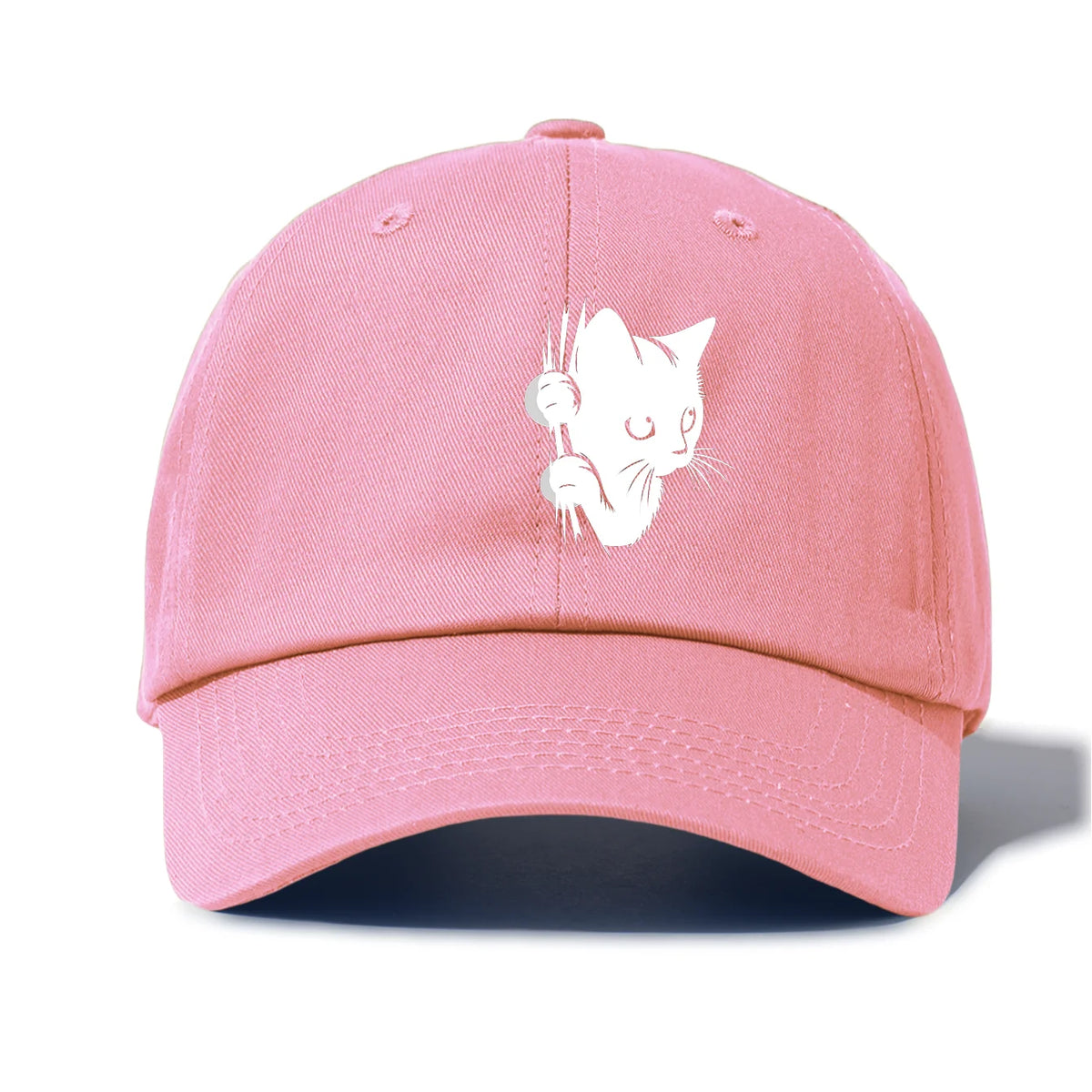 Peeking Black Cat Baseball Cap