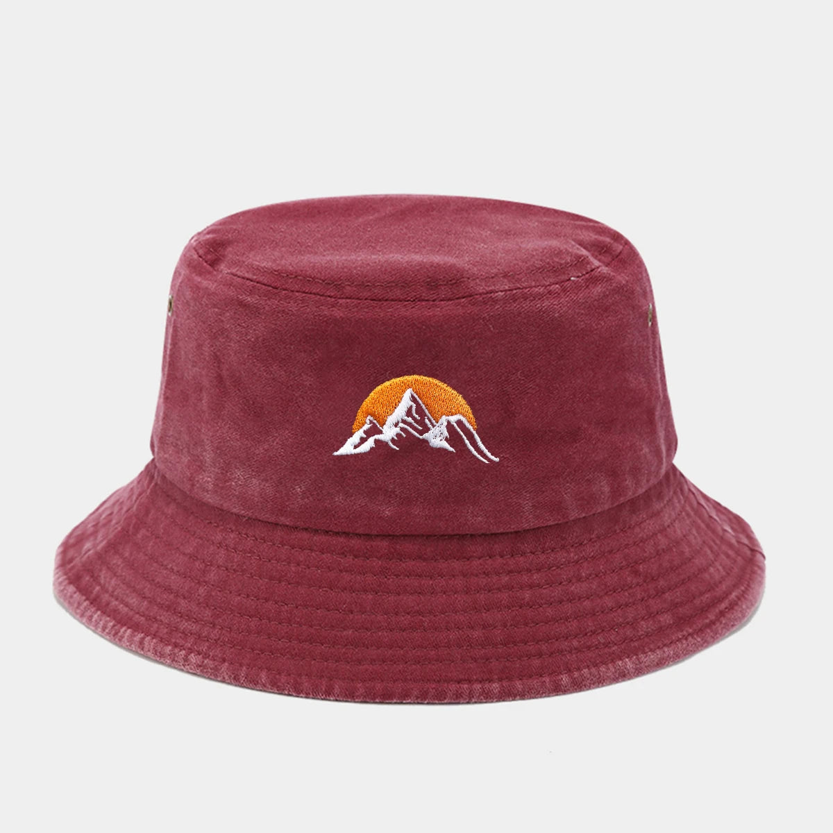 “Sunrise” Fashionable Embroidered Bucket Hat Fisherman Hat And Sun Hat
