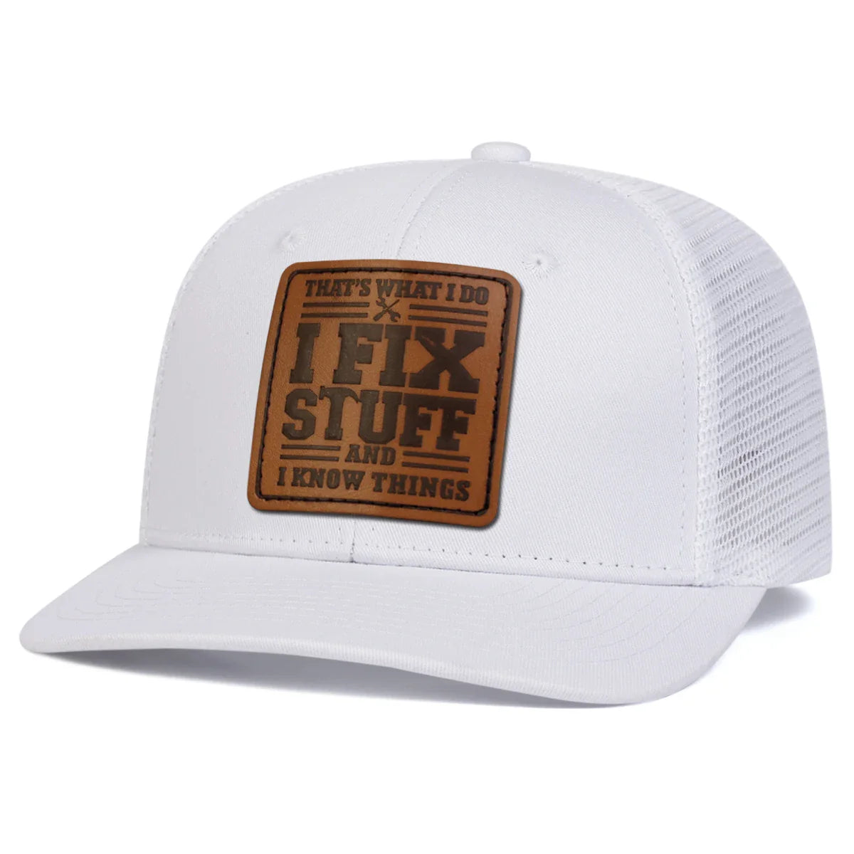 Unisex IFIXSTUFF Leather Label Baseball Net Caps