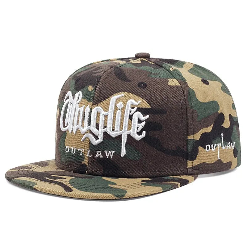 Fashion Fastball CAP ThugLife Embroidery HipHop Baseball Cap Snapback Hat