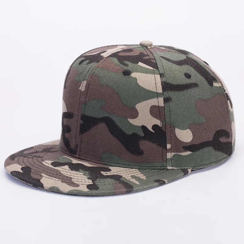 Unisex Flat Brim Snapback Hat For Men Women